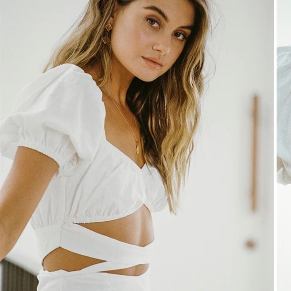 Sabo Skirt White Zimi Cut Out Dress - Picture 5 of 10